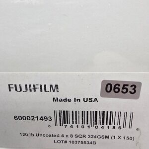 Fujifilm 120 lb Uncoated 4 x 8 Square Photo Paper 150 Sheets (2 pack)